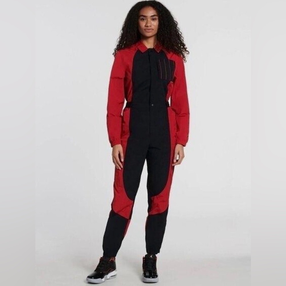 Jordan Essential Flight Suit in Varsity Black and Red - New!
